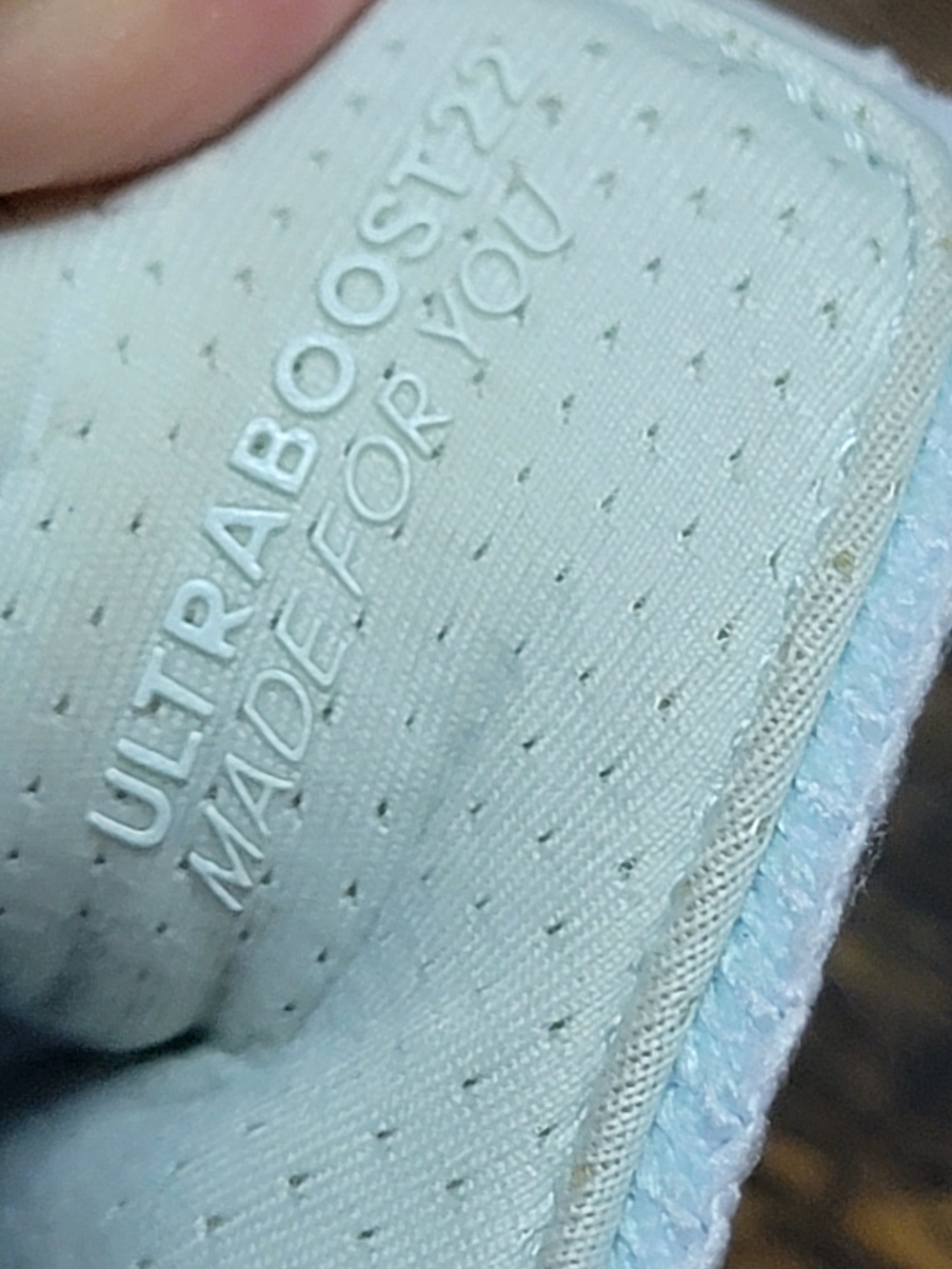 Adidas Ultraboost 22 In White Almost Blue - Picture 12 of 14